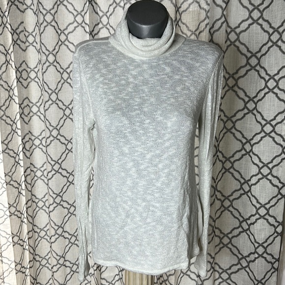 Style Co Womens Striped Metallic Threaded Sweater Blue Size Pp main image 0